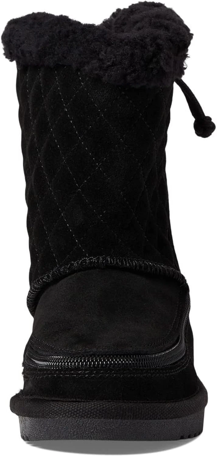 BILLY Footwear Kids Cozy Quilt Lux Boots For Toddler And Little Kids - Suede Upper, Zippered Side Closure, And Round Toe Silhouette - Image 6
