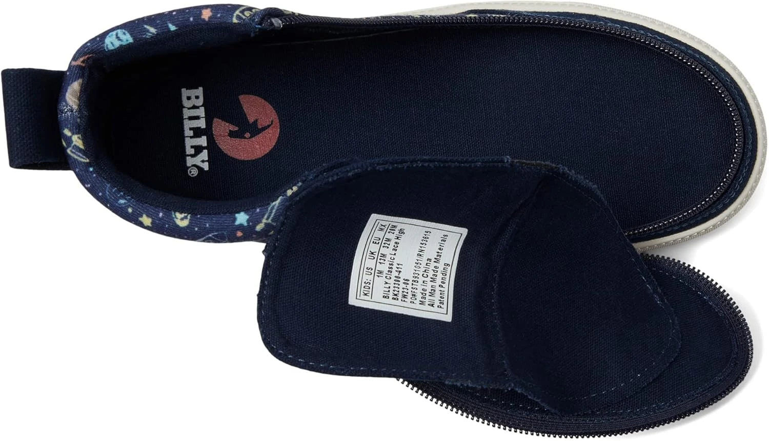 BILLY Footwear Unisex-Child Classic Lace High (Little Big Kid) Sneaker - Image 2