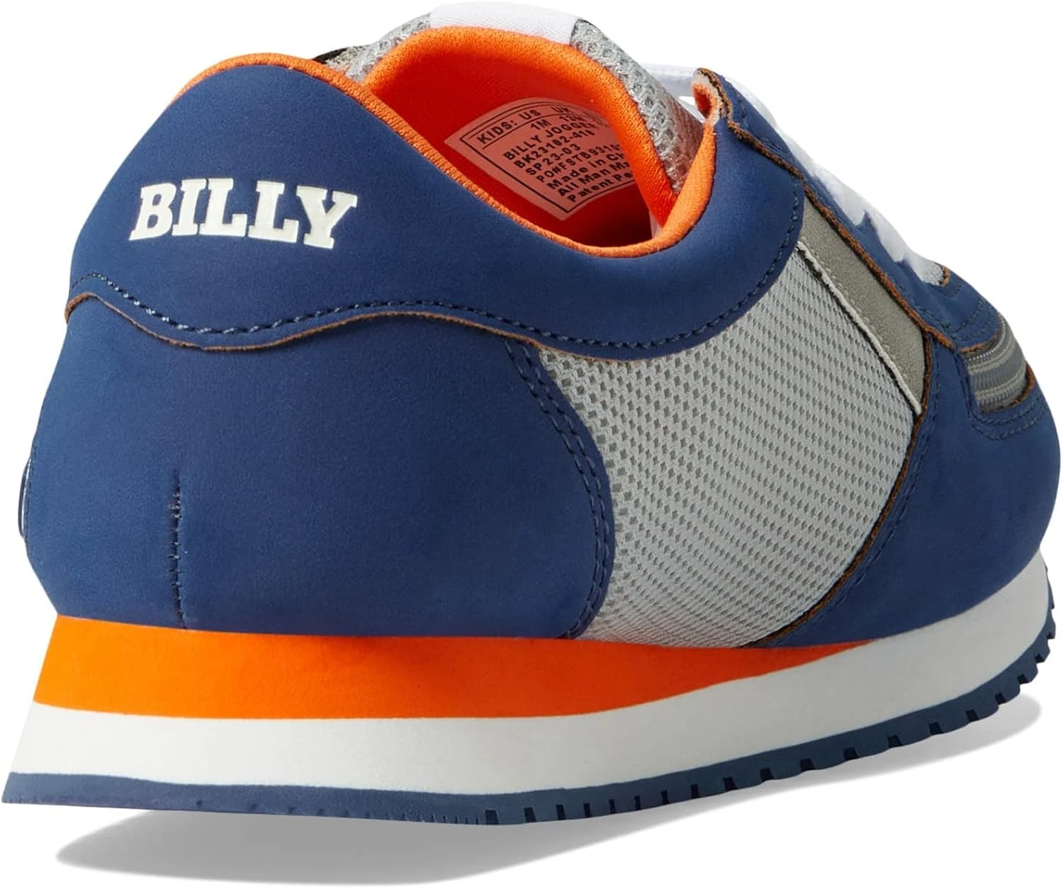 BILLY Footwear Jogger (Little Kid/Big Kid) Navy/Orange 4 Big Kid M 7 BILLY Footwear Jogger (Little Kid/Big Kid) Navy/Orange 4 Big Kid M - Image 5