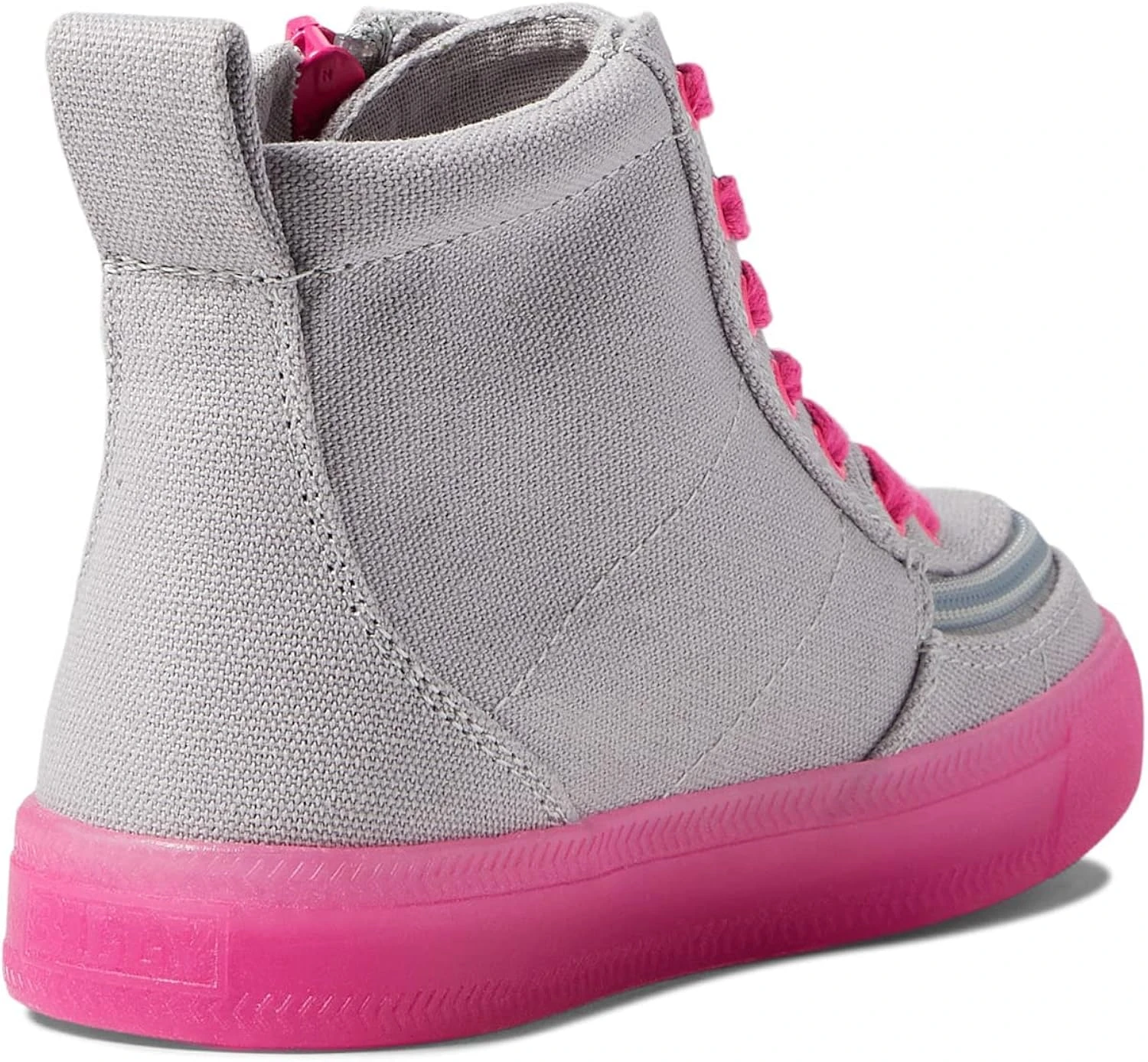 BILLY Footwear Kids Classic Lace High Sneakers For Toddler, Little, And Big Kids - Breathable Textile Lining, Padded Footbed, And Zipper Closure - Image 4