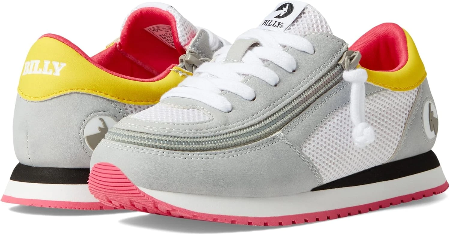 BILLY Footwear Jogger (Little Kid/Big Kid) Grey/Pink 12 Little Kid M - Image 4