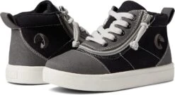 BILLY Footwear Kids MDR Short Wrap High-Top Sneakers For Little And Big Kids - Man-Made Upper With Zipper Closure, And Round Toe Design