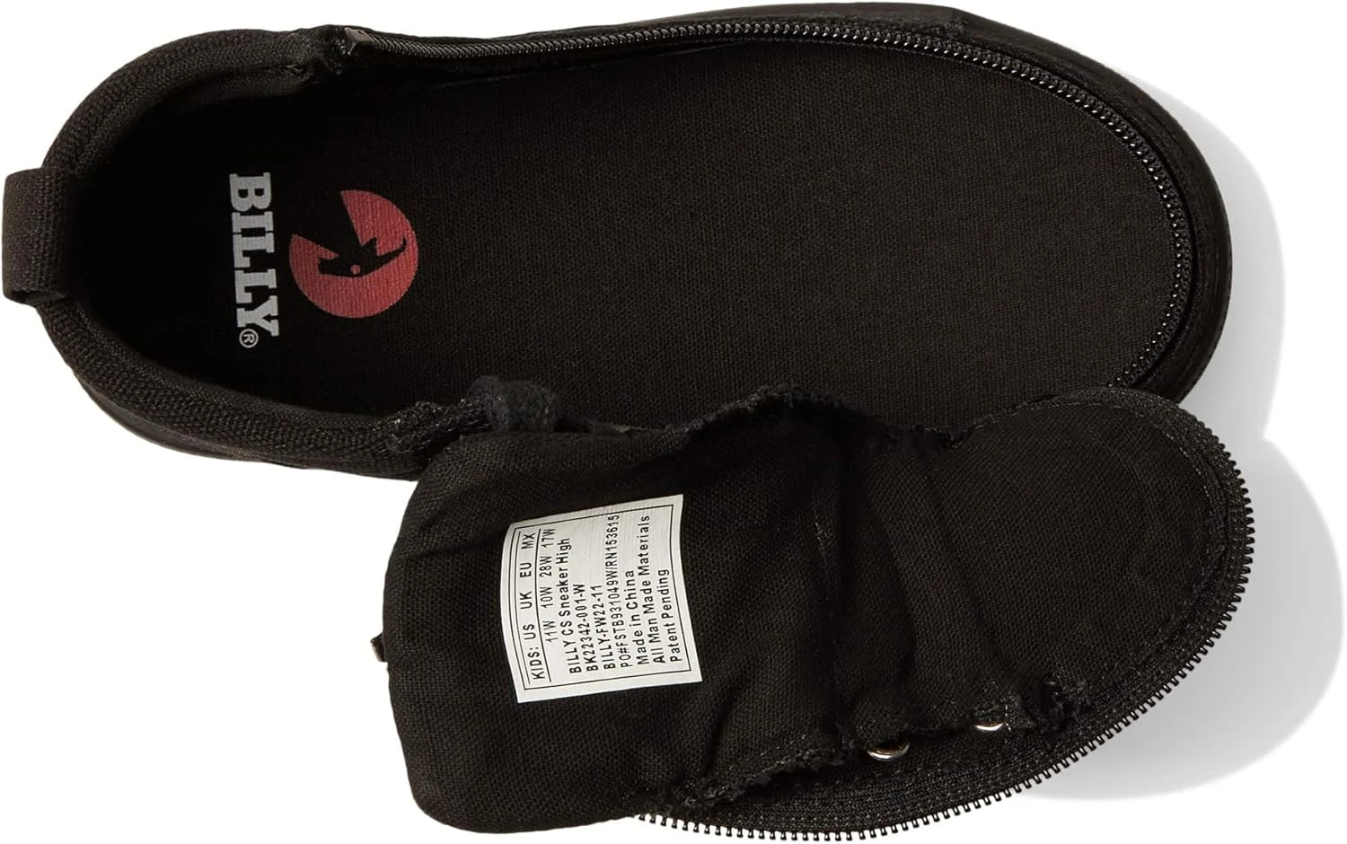 BILLY Footwear Kids CS Sneaker High Sneakers For Little And Big Kids - Canvas Upper, Signature Stripes, And Round Toe - Image 2