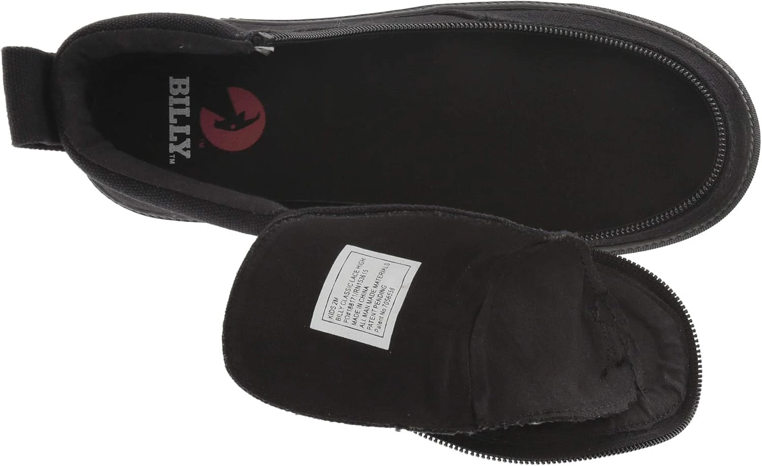 BILLY Footwear Kids Classic Lace High II For Little Kids And Big Kids - Adjustable Laces With Wrap Zipper Closure, Durable And Lightweight Shoes - Image 2