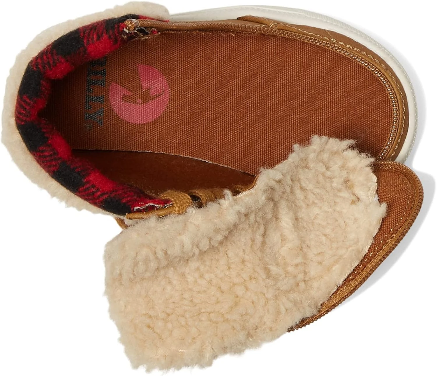 BILLY Footwear Kids Cuff Ii Sneakers For Toddlers - Man-Made Upper, Faux Fur Lining Along Collar, And All-Round Zipper Closure - Image 2