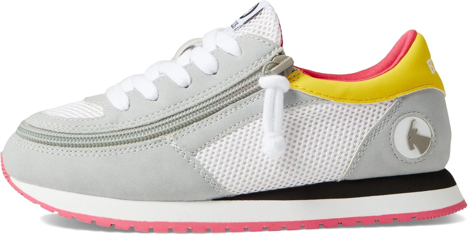 BILLY Footwear Jogger (Little Kid/Big Kid) Grey/Pink 6 Big Kid M