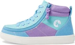 BILLY Footwear Kids Street High Top Sneakers For Kids – Canvas Upper – Padded Collar - Cushioned Footbed