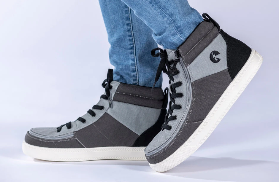 Grey Colorblock BILLY Street High Tops - Image 6