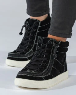 Black Suede BILLY Ten9 Street High Tops 17 Black Suede BILLY Ten9 Street High Tops -BILLY Footwear BK21329 001 studio standing 2 704x880 d3a68aac 2f72 472a 9408 801b9877332d