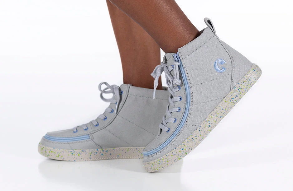 FINAL SALE - Grey/Blue Speckle BILLY Classic Lace High Tops - Image 9