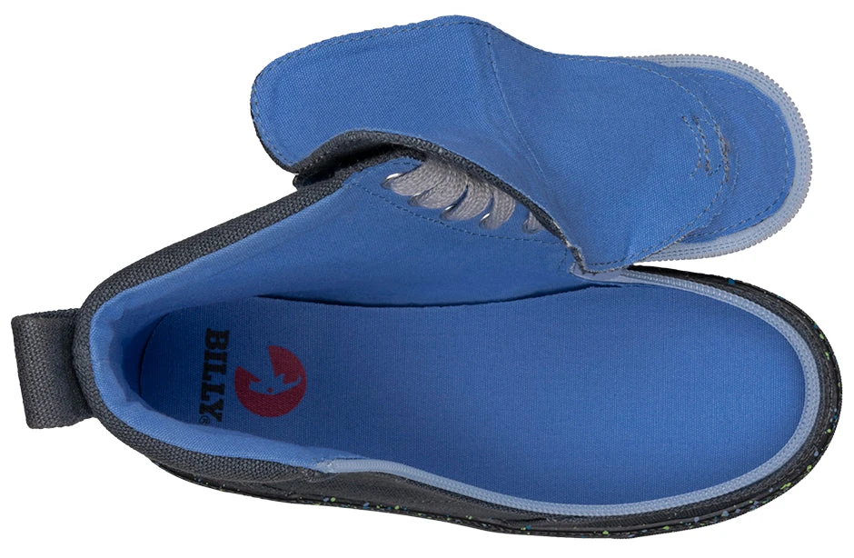 FINAL SALE - Charcoal/Blue Speckle BILLY Classic Lace High Tops - Image 4