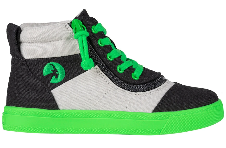 FINAL SALE - Black/Green BILLY Street Short Wrap High Tops - Image 2