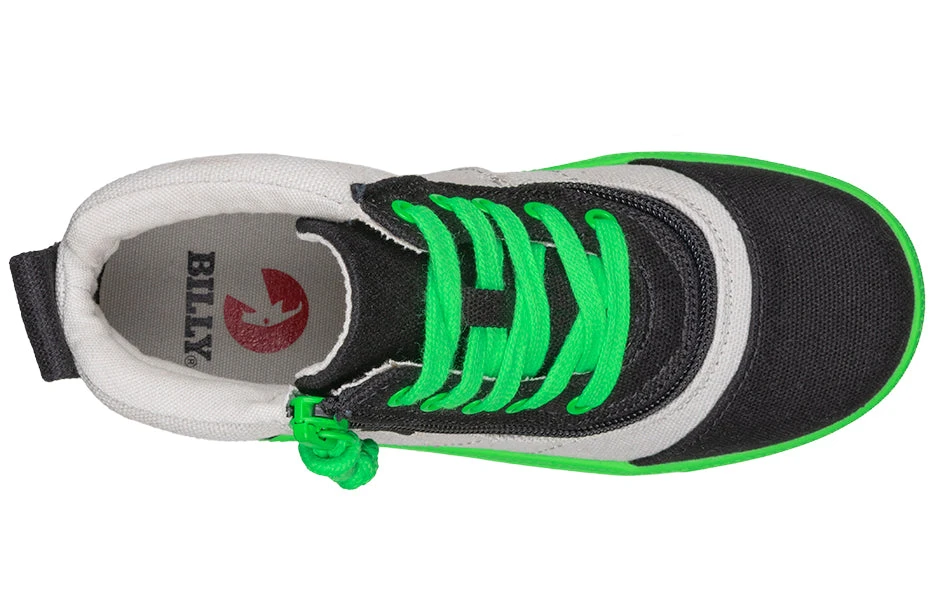 FINAL SALE - Black/Green BILLY Street Short Wrap High Tops - Image 3