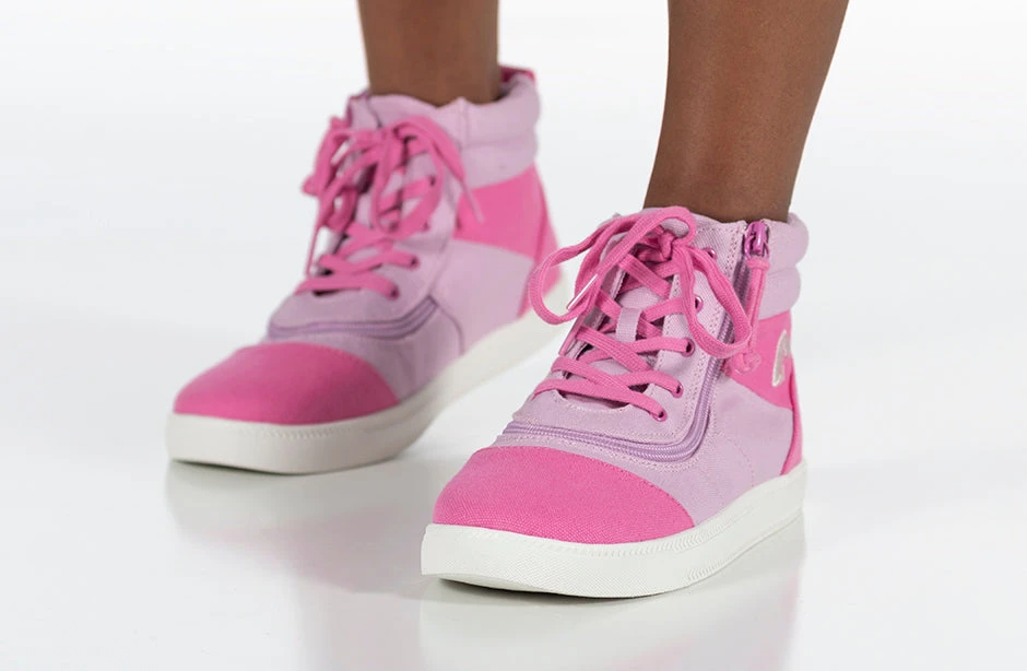 FINAL SALE - Pink/Pink BILLY Street Short Wrap High Tops - Image 10