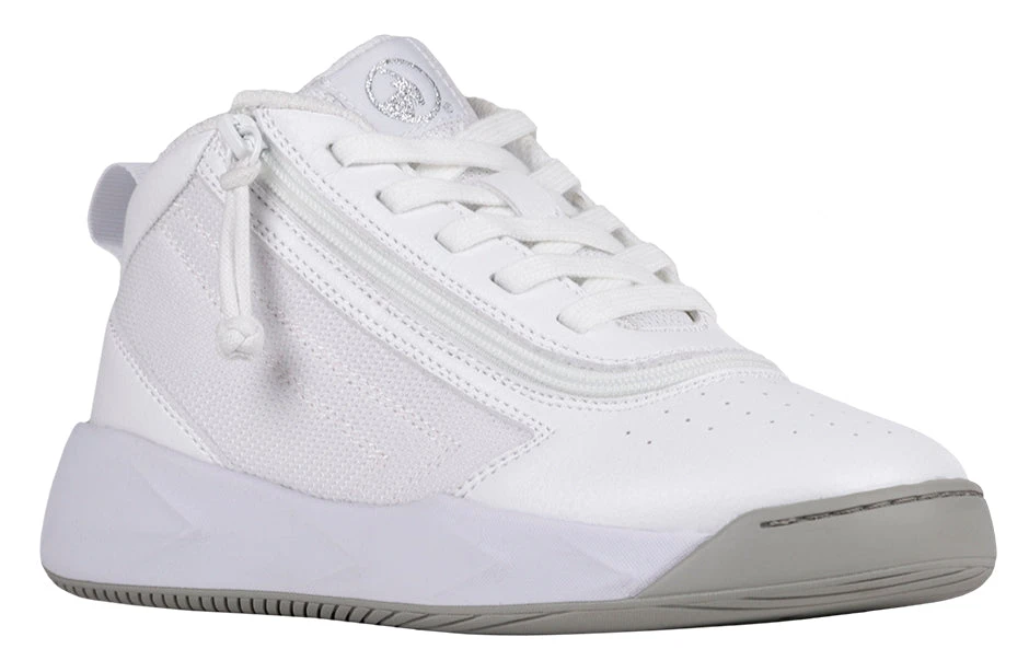 FINAL SALE - White BILLY Sport Hoop Athletic Sneakers