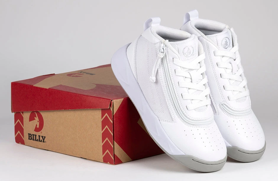 FINAL SALE - White BILLY Sport Hoop Athletic Sneakers - Image 7