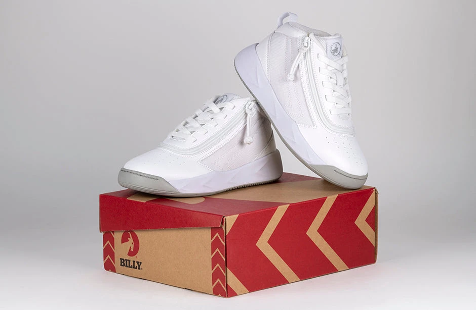 FINAL SALE - White BILLY Sport Hoop Athletic Sneakers - Image 8