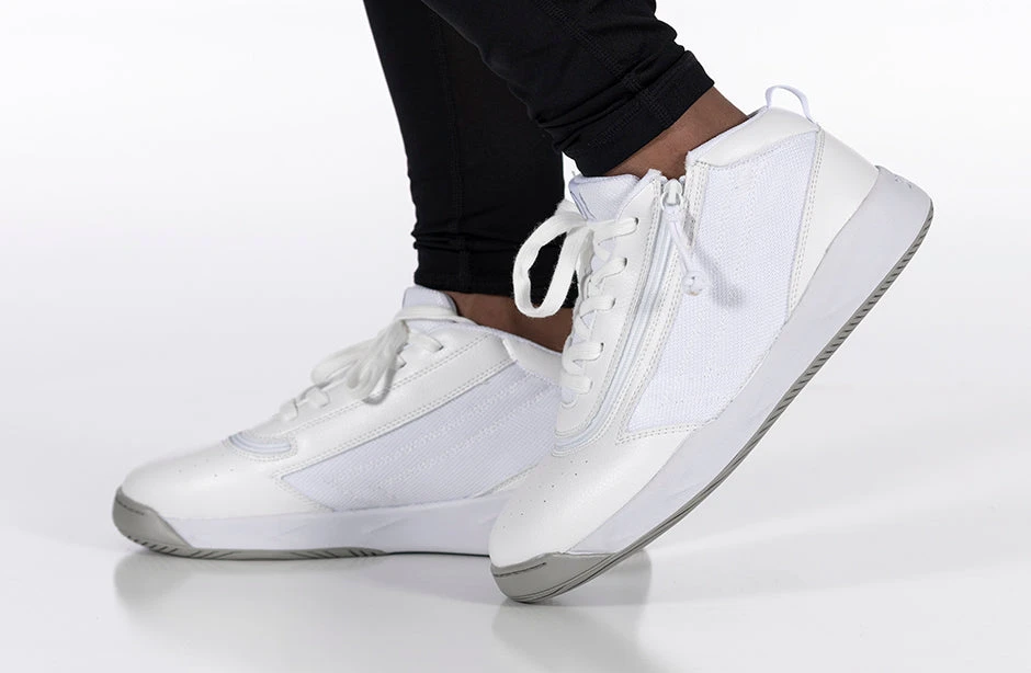FINAL SALE - White BILLY Sport Hoop Athletic Sneakers - Image 9