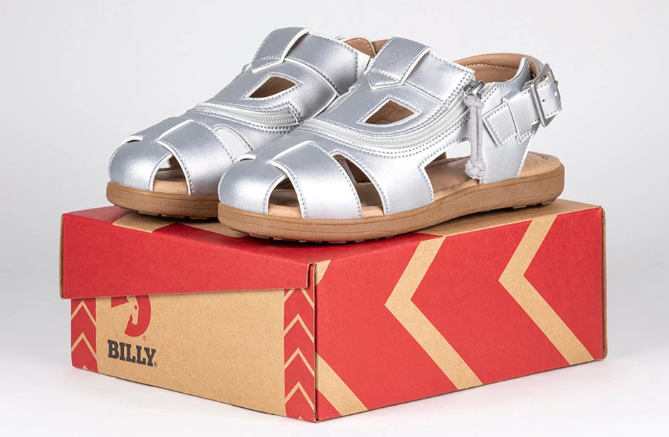 FINAL SALE - Silver BILLY Sandals - Image 6