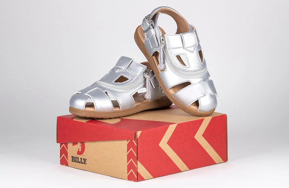 FINAL SALE - Silver BILLY Sandals - Image 8