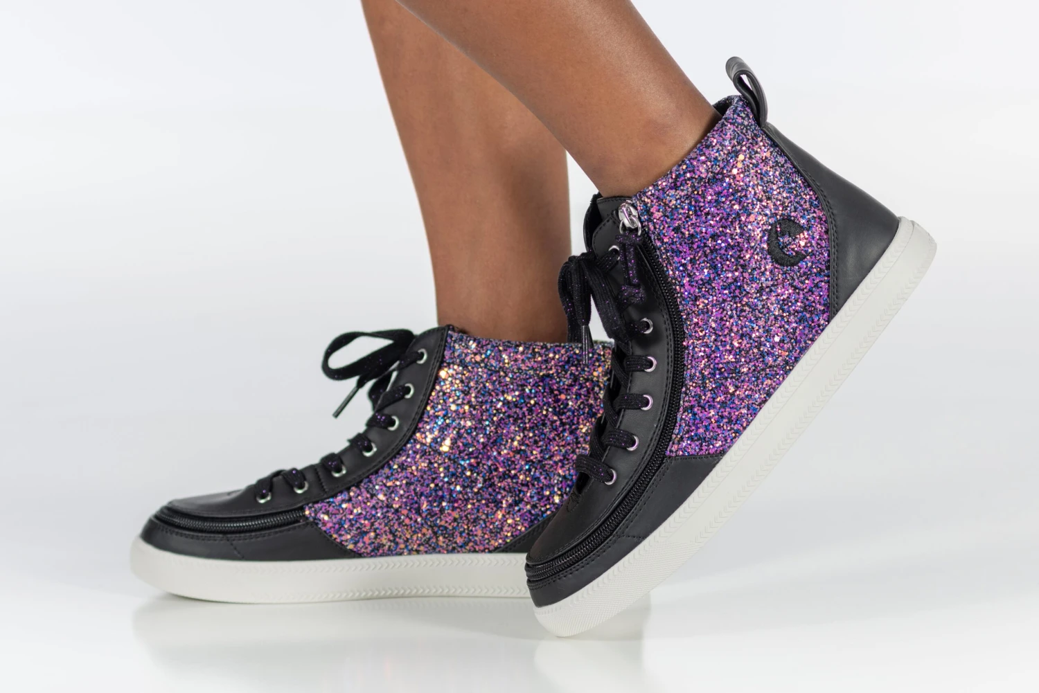 Black Fuchsia Glitz BILLY Classic Lace High Tops - Image 10