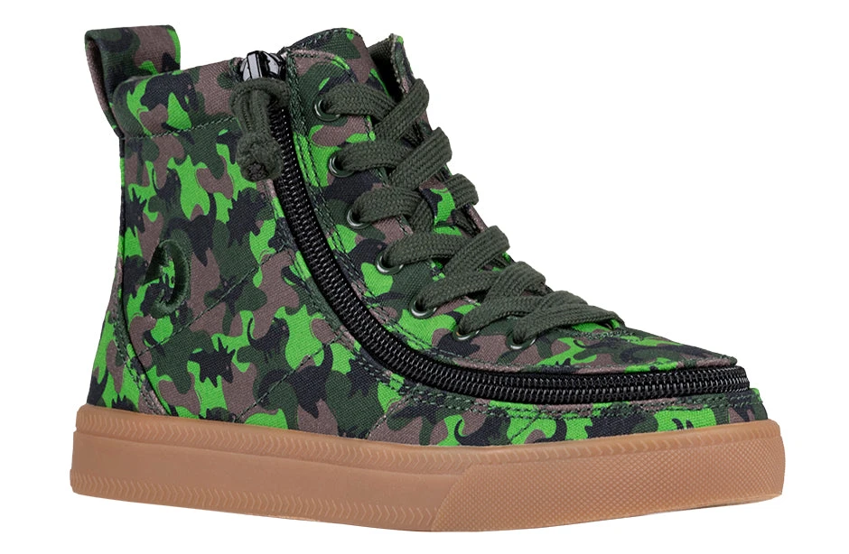 FINAL SALE - Green Dino BILLY Classic Lace High Tops