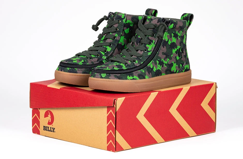 FINAL SALE - Green Dino BILLY Classic Lace High Tops - Image 7