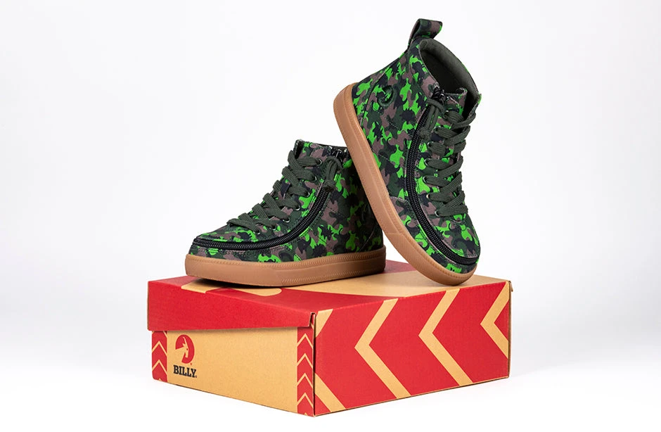 FINAL SALE - Green Dino BILLY Classic Lace High Tops - Image 9