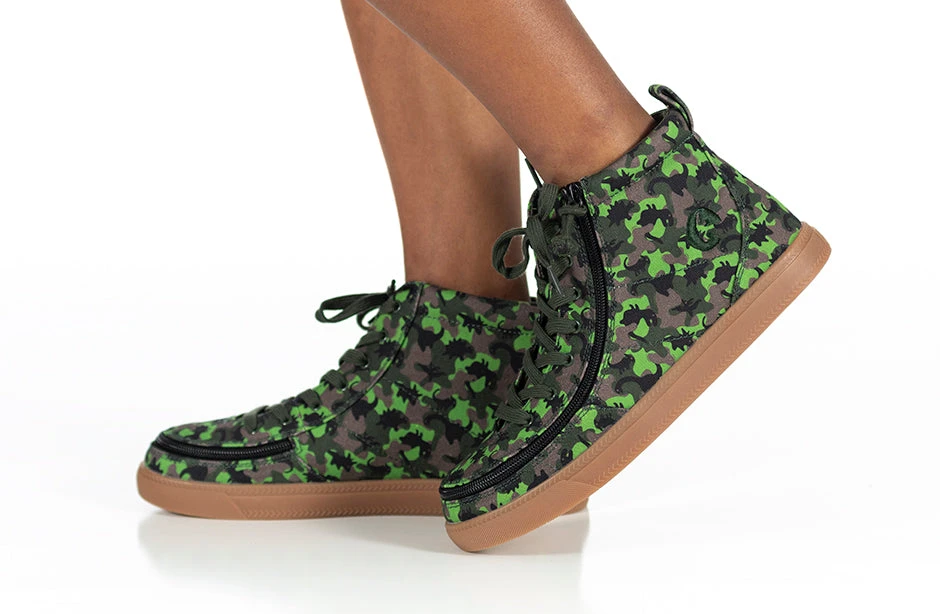 FINAL SALE - Green Dino BILLY Classic Lace High Tops - Image 10
