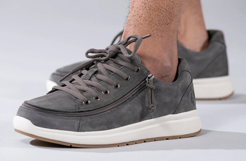 Men's Grey Suede BILLY Comfort Lows - Image 7