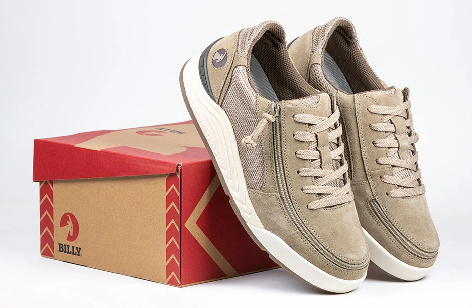 FINAL SALE - Men's Tan Suede/Mesh BILLY Comfort Classic Lows - Image 12