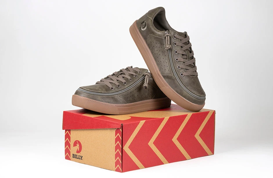 FINAL SALE - Men's Olive BILLY Sneaker Lows - Image 12