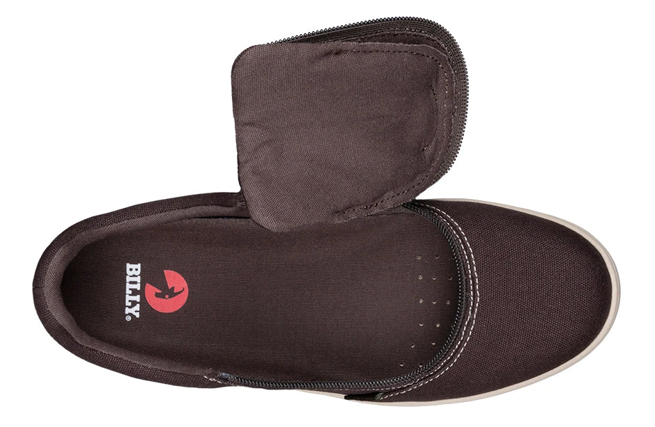 FINAL SALE - Men's Dark Brown/White Stitch BILLY Sneaker Low Tops - Image 4