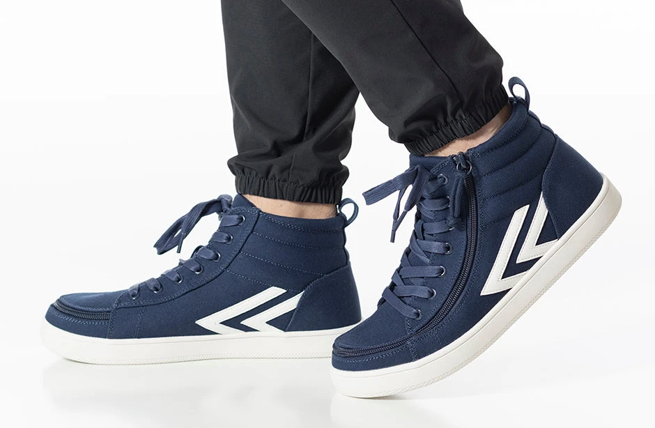 Men's Navy/White BILLY CS Sneaker High Tops - Image 10