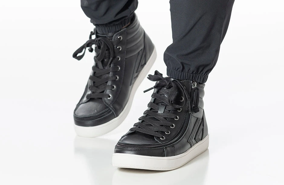 Men's Black Leather BILLY Ten9 CS Sneaker High Tops 13 Men's Black Leather BILLY Ten9 CS Sneaker High Tops - Image 11