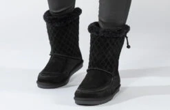 FINAL SALE - Women's Black BILLY Cozy Quilt Lux Boots -BILLY Footwear BW21326 001 studio standing 2 940x614 8113af0e f734 4a17 bcdf c63aac6e7bd8