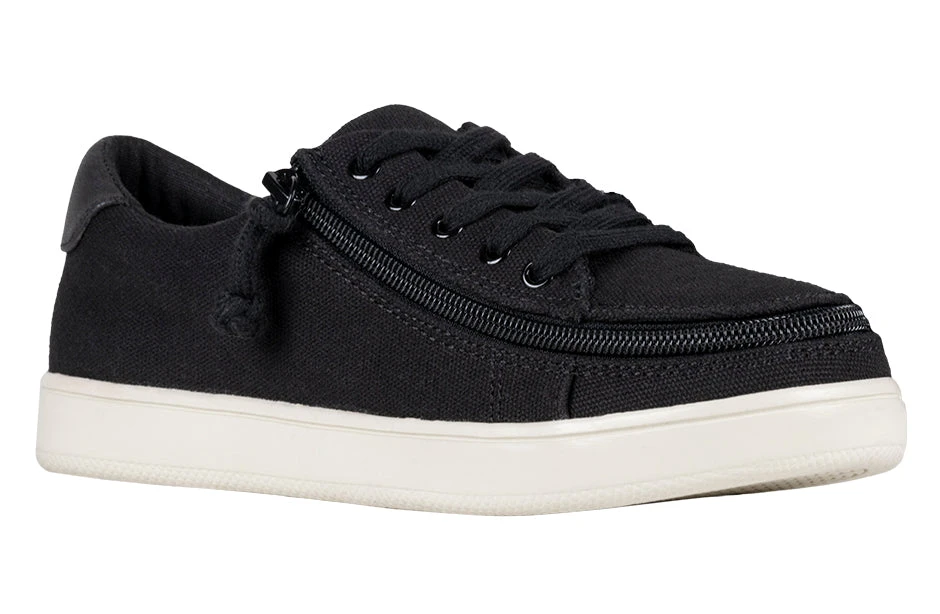 FINAL SALE - Women's Black Canvas BILLY Sneaker Low Tops
