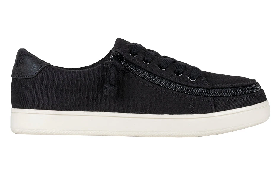 FINAL SALE - Women's Black Canvas BILLY Sneaker Low Tops - Image 2