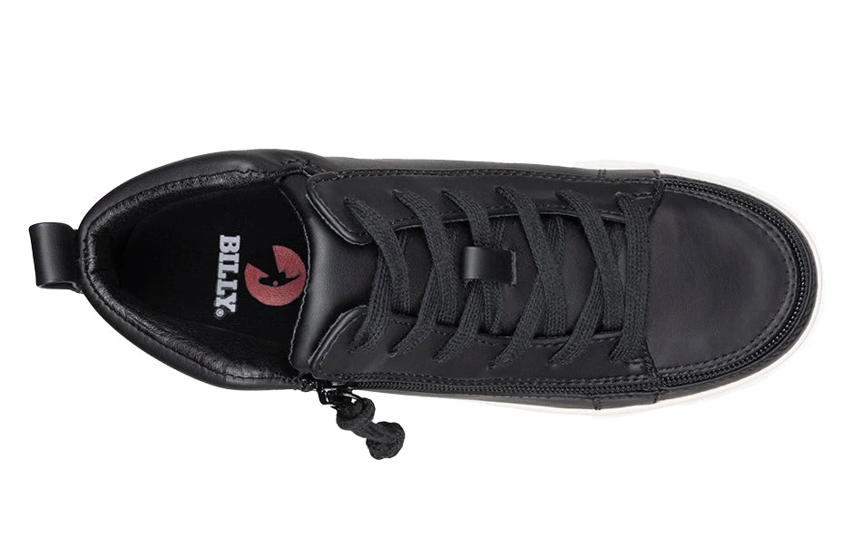 FINAL SALE - Women's Black BILLY Sneaker Lace Mid Tops - Image 3