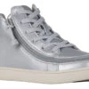 FINAL SALE - Women's Silver Grey Metallic BILLY Sneaker Lace Mid Tops -BILLY Footwear BW22135 040 45 lateral 940x614 eeeb0d42 2286 40a7 a14d 1cf49387b4dd