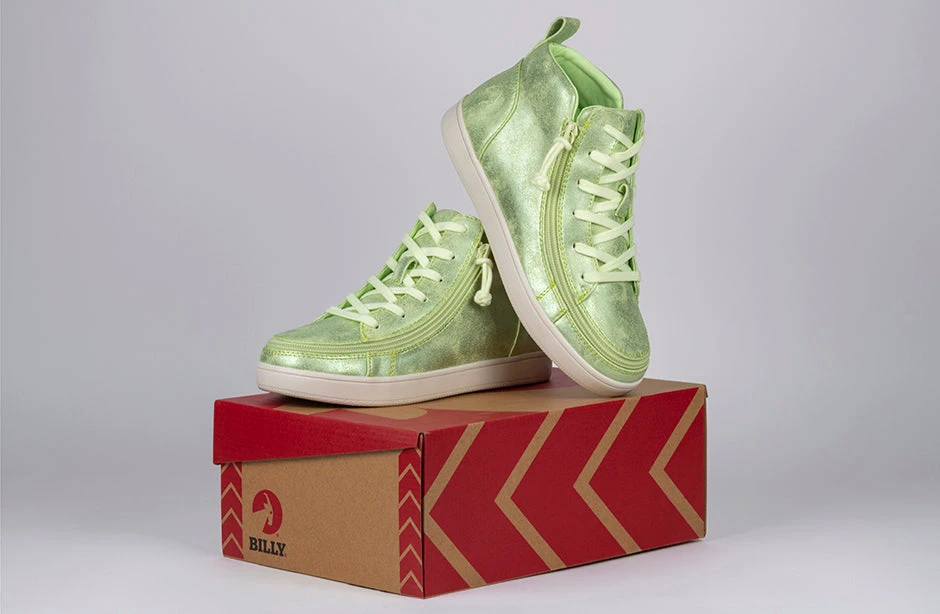 FINAL SALE - Women's Cucumber Green BILLY Sneaker Lace Mid Tops - Image 8
