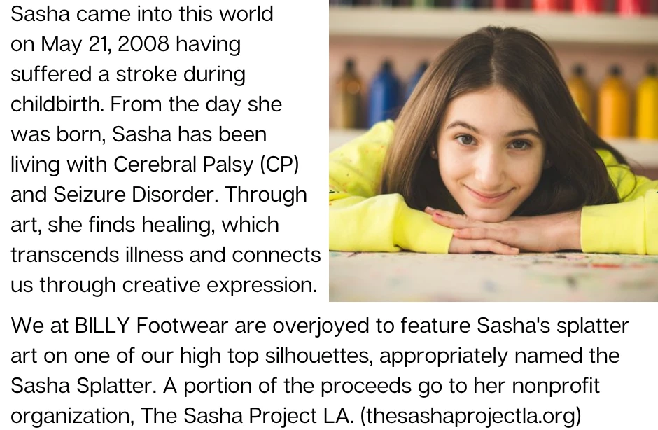 Sasha Splatter BILLY Classic Lace High Tops - Image 3