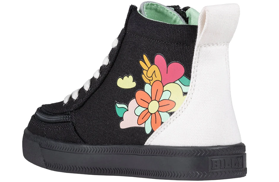 UNI Love Black Multi BILLY Classic Lace High Tops - Image 3