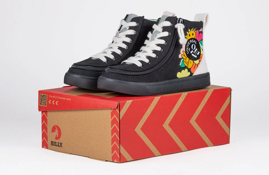 UNI Love Black Multi BILLY Classic Lace High Tops - Image 7