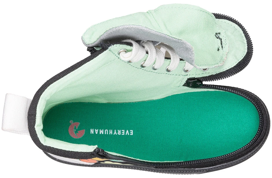 UNI Love Black Multi BILLY Classic Lace High Tops - Image 5