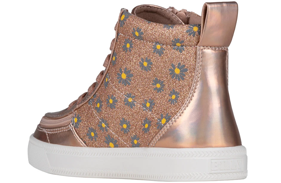 Rose Gold Daisy BILLY Classic Lace High Tops - Image 3