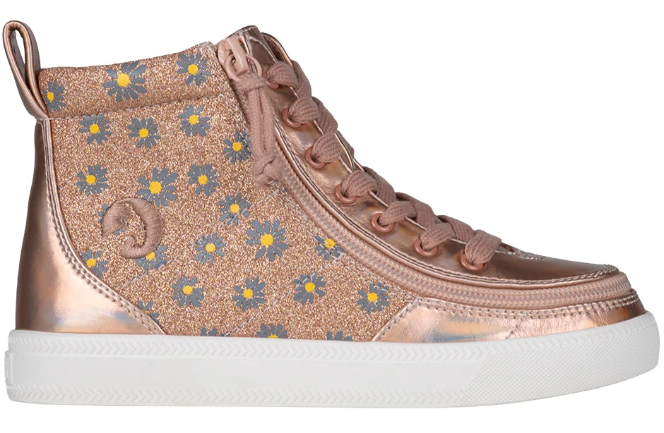 Rose Gold Daisy BILLY Classic Lace High Tops - Image 2