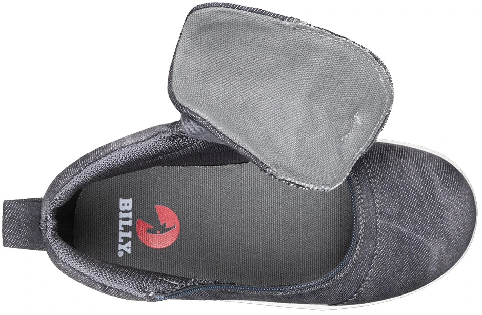 Black Acid Wash BILLY D|R II Short Wrap High Tops - Image 5