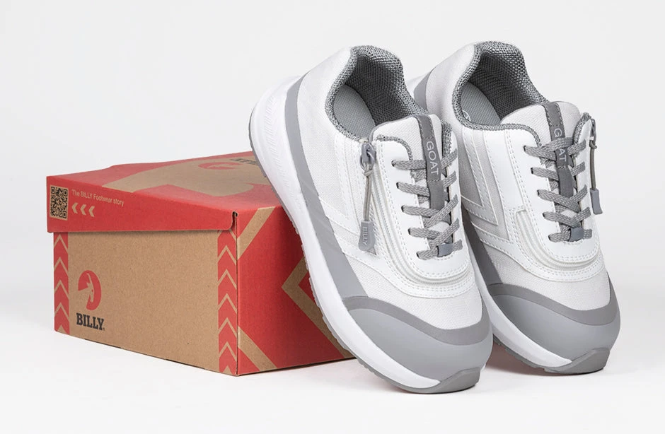 White BILLY Goat AFO-Friendly Shoes - Image 8