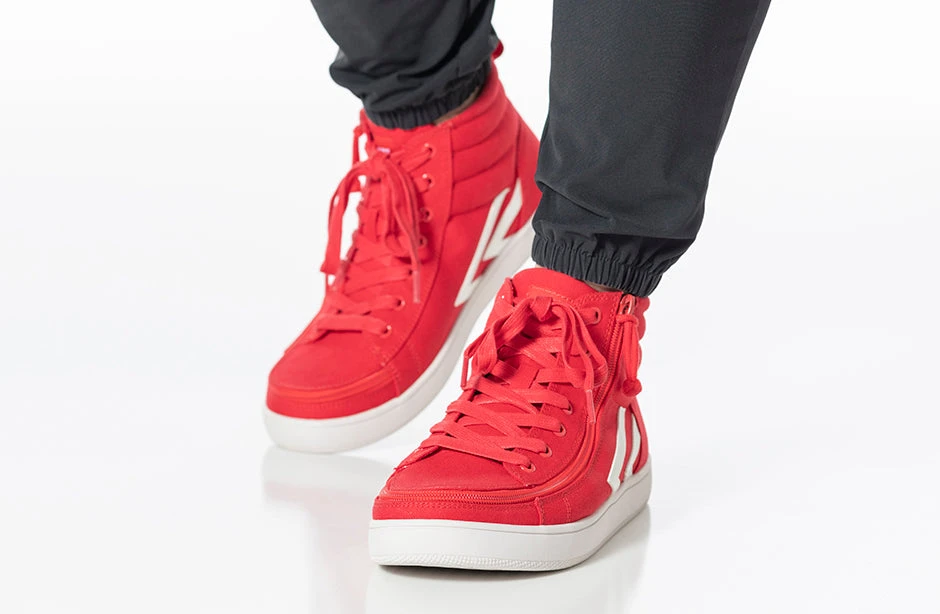 Men's Red/White BILLY CS Sneaker High Tops - Image 11